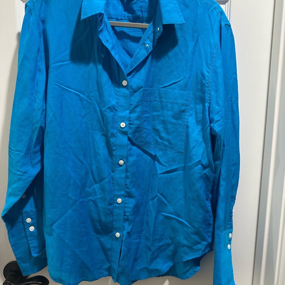 J. Crew Teal Blue Button-Down Shirt
